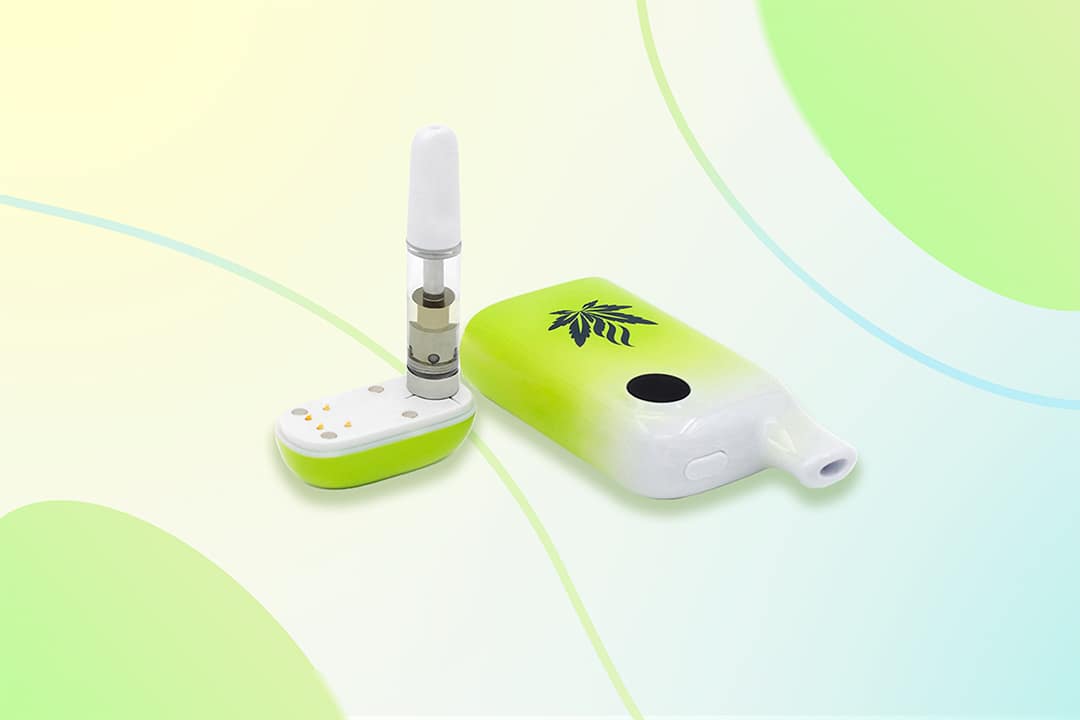 VAPORBA Celare Ölverdampfer 11 Celare green with green background