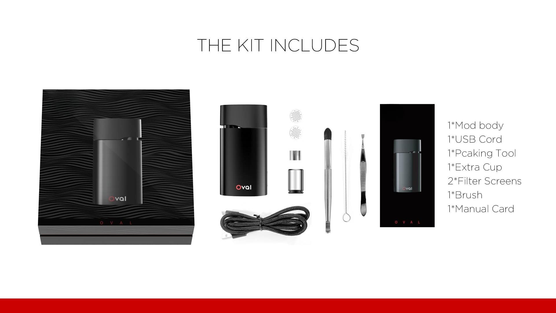 VAPORBA Oval Kräuterverdampfer 13 Oval kit include