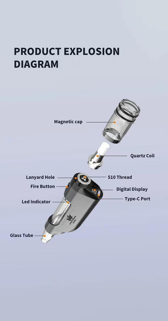 VAPORBA Firebee Elektronischer Nektar-Collector 8 Firebee Elektronischer Nektar Collector